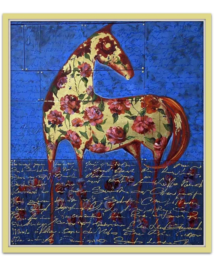 Картина Лілії Степанової "Золотий арабський скакун"