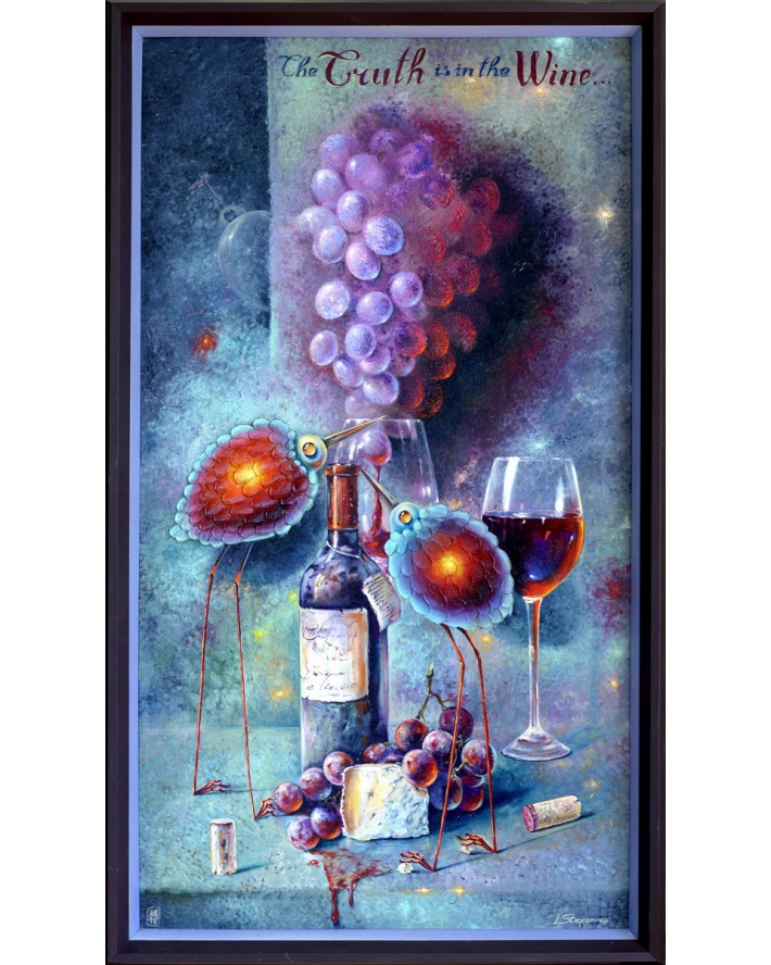 Картина Лілії Степанової "Істина у вині"