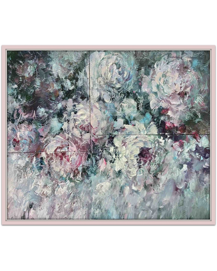 Картина Лілії Степанової квіти півонії "Ніжність"