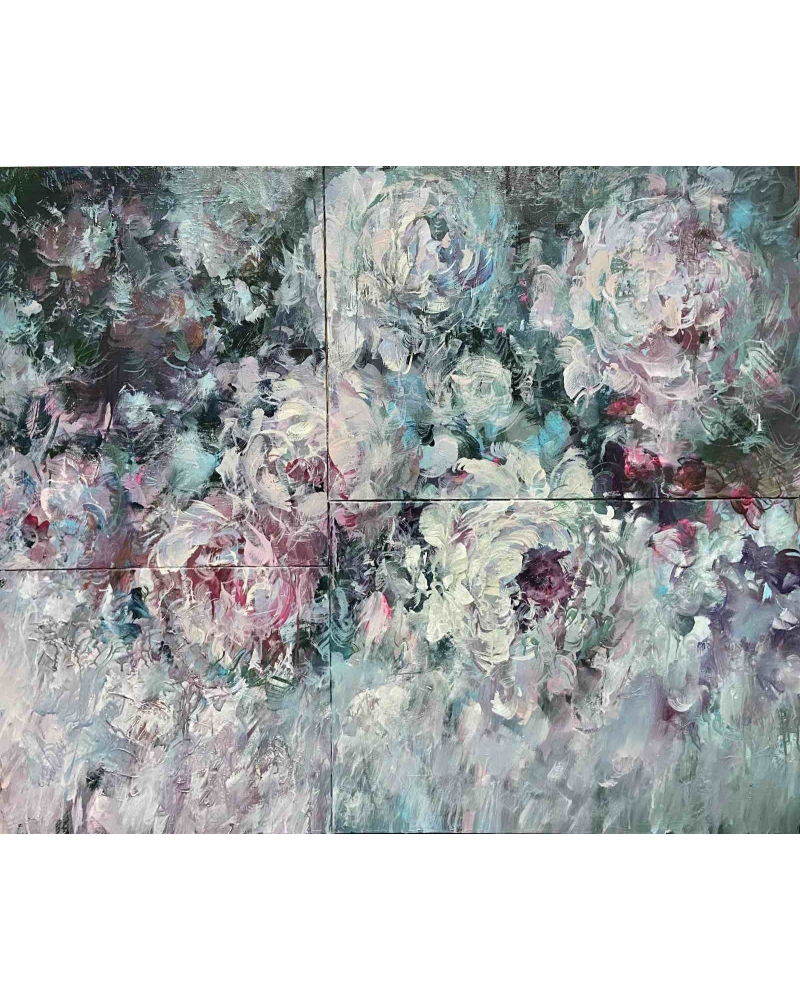 Картина Лілії Степанової квіти півонії "Ніжність"